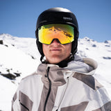 BOREAS SKI GOGGLES - MATTE LIGHT GREY - 2 SINTRAST® LENSES