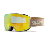 BOREAS SKI GOGGLES - MATTE LIGHT GREY - 2 SINTRAST® LENSES