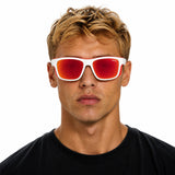 WHITEPASS II - MATTE WHITE / RED