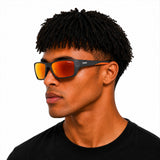 JACARA - MATTE DARK GREY-ORANGE